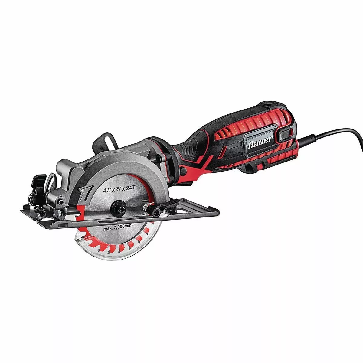 BAUER 5.8 Amp 4-1/2 in. Compact Circular Saw 1 BAUER 5.8 Amp 4-1/2 in. Compact Circular Saw