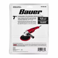 BAUER 7 in. Threaded Polishing Hook and Loop Backing Pad 10 BAUER 7 in. Threaded Polishing Hook and Loop Backing Pad -Bauer Popular Store 56389 W6