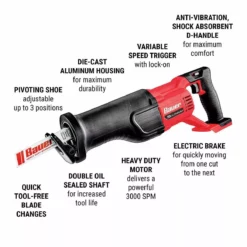 BAUER 20V Cordless Reciprocating Saw - Tool Only 25 BAUER 20V Cordless Reciprocating Saw - Tool Only -Bauer Popular Store 56396 W2