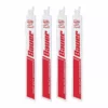 BAUER 9 in. 14 TPI Bi-Metal Reciprocating Saw Blades, 4 Pk.