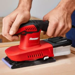 BAUER 1.8 Amp Orbital 1/3 Sheet Sander with Anti-Vibration -Bauer Popular Store 56532 W11