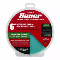 BAUER 6 in. Medium Foam Polishing Pad - Green 14 BAUER 6 in. Medium Foam Polishing Pad - Green -Bauer Popular Store 56547 W5