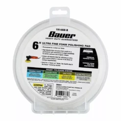 BAUER 6 in. Ultra-Fine Foam Polishing Pad - White -Bauer Popular Store 56664 W6