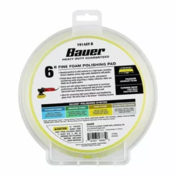 BAUER 6 in. Fine Foam Polishing Pad - Yellow -Bauer Popular Store 56665 W6