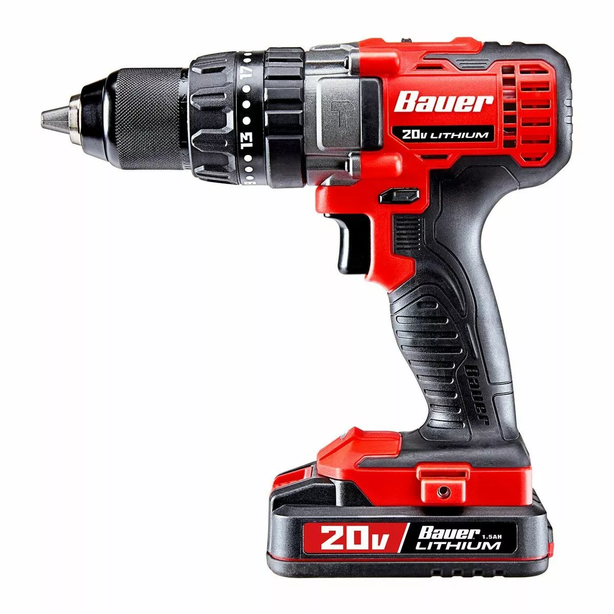 BAUER 20V Cordless 1/2 in. Variable Speed Hammer Drill/Driver - Tool Only 5 BAUER 20V Cordless 1/2 in. Variable Speed Hammer Drill/Driver - Tool Only - Image 5