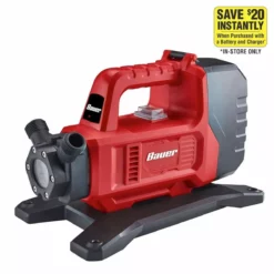 BAUER 20V/120V Lithium-Ion Dual Power Cordless Transfer Pump - Tool Only -Bauer Popular Store 56733 W21