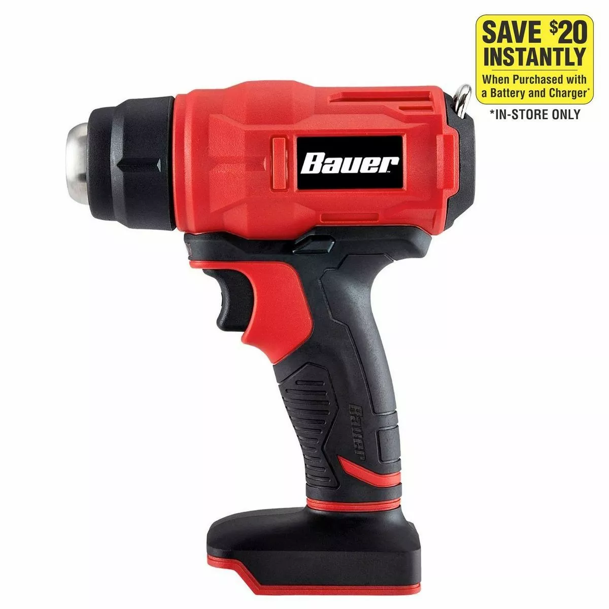 BAUER 20V Cordless Heat Gun - Tool Only 2 BAUER 20V Cordless Heat Gun - Tool Only - Image 2