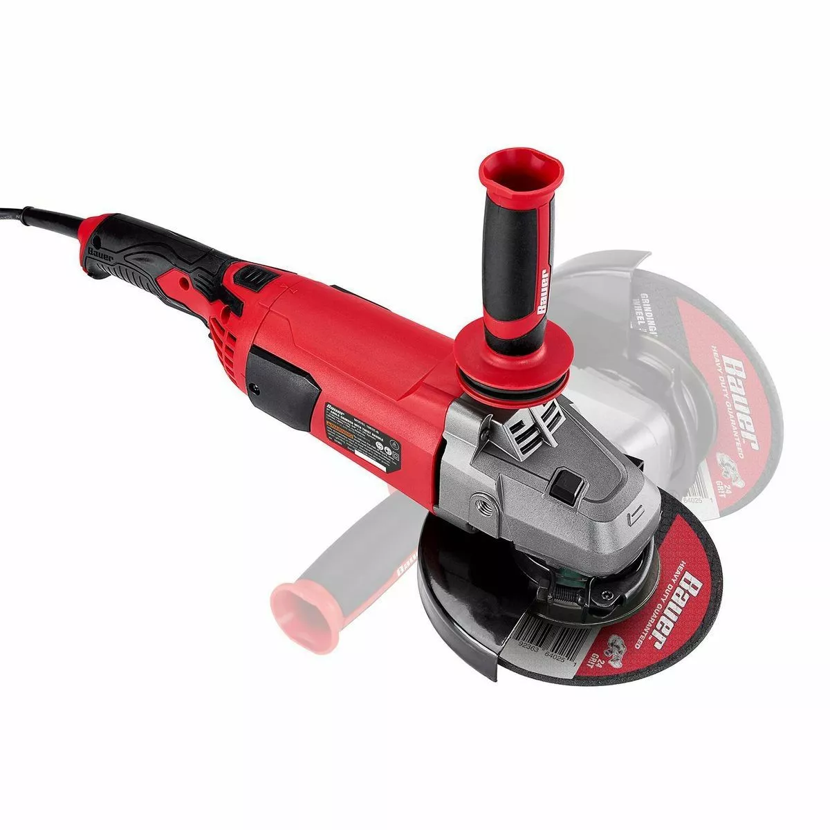 BAUER 15 Amp 7 in. Trigger Grip Angle Grinder with 180° Rotating Body 9 BAUER 15 Amp 7 in. Trigger Grip Angle Grinder with 180° Rotating Body - Image 9