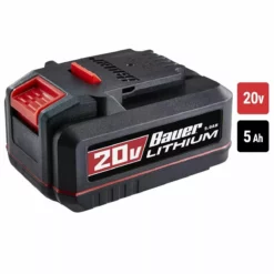 BAUER 20V Lithium-Ion 5.0 Ah High Capacity Battery 12 BAUER 20V Lithium-Ion 5.0 Ah High Capacity Battery -Bauer Popular Store 57007 W3