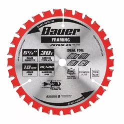 BAUER 5-1/2 in., 30T Framing Circular Saw Blade
