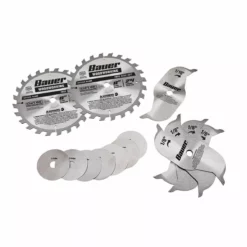 BAUER 8 in., 24T Dado Circular Saw Blade Set