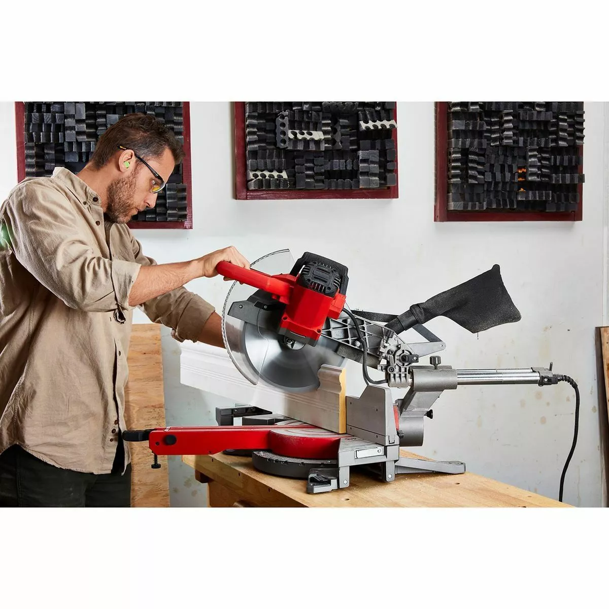 BAUER 10 in. Dual-Bevel Sliding Compound Miter Saw 12 BAUER 10 in. Dual-Bevel Sliding Compound Miter Saw - Image 12
