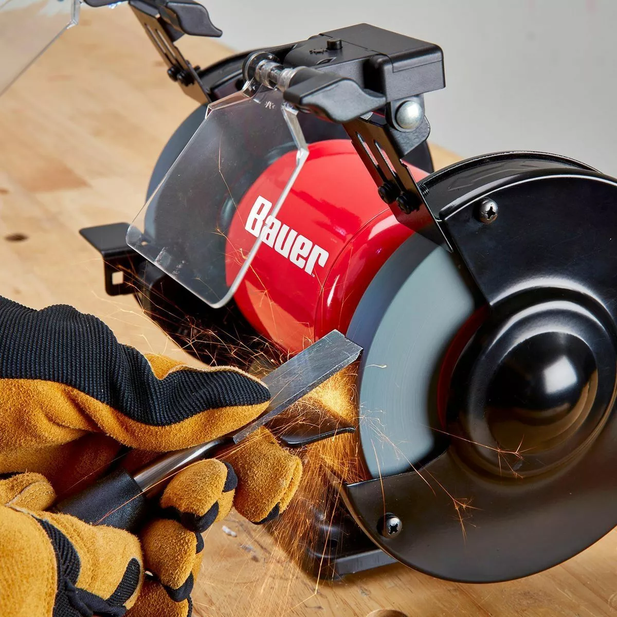 BAUER 6 in. Bench Grinder with LED Lights 10 BAUER 6 in. Bench Grinder with LED Lights - Image 10