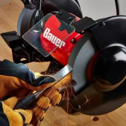 BAUER 8 in. Bench Grinder with LED Light 23 BAUER 8 in. Bench Grinder with LED Light -Bauer Popular Store 57287 W11