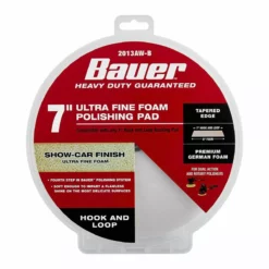 BAUER 7 in. Ultra-Fine Foam Polishing Pad - White 10 BAUER 7 in. Ultra-Fine Foam Polishing Pad - White -Bauer Popular Store 57344 W5