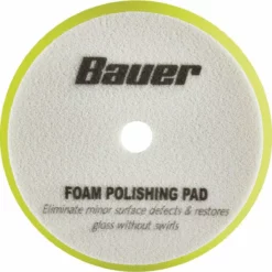 BAUER 7 in. Fine Foam Polishing Pad - Yellow