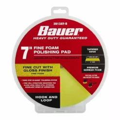 BAUER 7 in. Fine Foam Polishing Pad - Yellow -Bauer Popular Store 57345 W5
