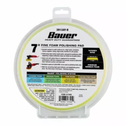 BAUER 7 in. Fine Foam Polishing Pad - Yellow -Bauer Popular Store 57345 W6