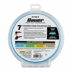 BAUER 7 in. Coarse Foam Polishing Pad - Blue -Bauer Popular Store 57346 W6