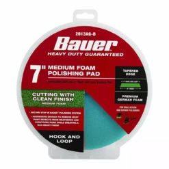 BAUER 7 in. Medium Foam Polishing Pad - Green -Bauer Popular Store 57347 W5