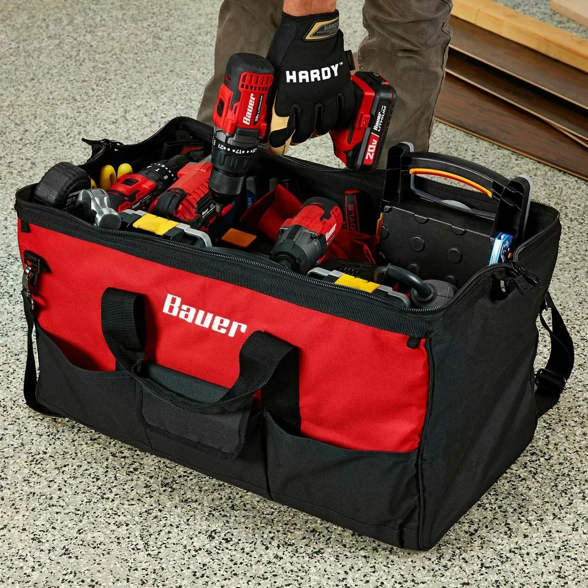 BAUER 24 in. Tool Bag with 16 Pockets 8 BAUER 24 in. Tool Bag with 16 Pockets - Image 8