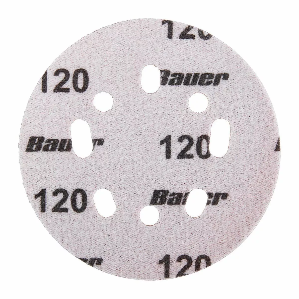 BAUER 5 in. 120 Grit Hook and Loop Universal Pattern Sanding Discs, 5 Pk. 3 BAUER 5 in. 120 Grit Hook and Loop Universal Pattern Sanding Discs, 5 Pk. - Image 3
