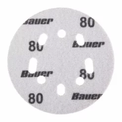 BAUER 5 in. 80 Grit Hook and Loop Universal Pattern Sanding Discs, 5 Pk. 5 BAUER 5 in. 80 Grit Hook and Loop Universal Pattern Sanding Discs, 5 Pk. -Bauer Popular Store 57421 W4