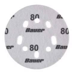 BAUER 5 in. 80 Grit Hook and Loop Universal Pattern Sanding Discs, 15 Pk. 5 BAUER 5 in. 80 Grit Hook and Loop Universal Pattern Sanding Discs, 15 Pk. -Bauer Popular Store 57422 W4