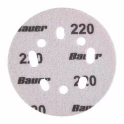 BAUER 5 in. 220 Grit Hook and Loop Universal Pattern Sanding Discs, 50 Pk. 5 BAUER 5 in. 220 Grit Hook and Loop Universal Pattern Sanding Discs, 50 Pk. -Bauer Popular Store 57462 W4