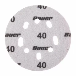 BAUER 5 in. 40 Grit Hook and Loop Universal Pattern Sanding Discs, 5 Pk. 5 BAUER 5 in. 40 Grit Hook and Loop Universal Pattern Sanding Discs, 5 Pk. -Bauer Popular Store 57463 W4