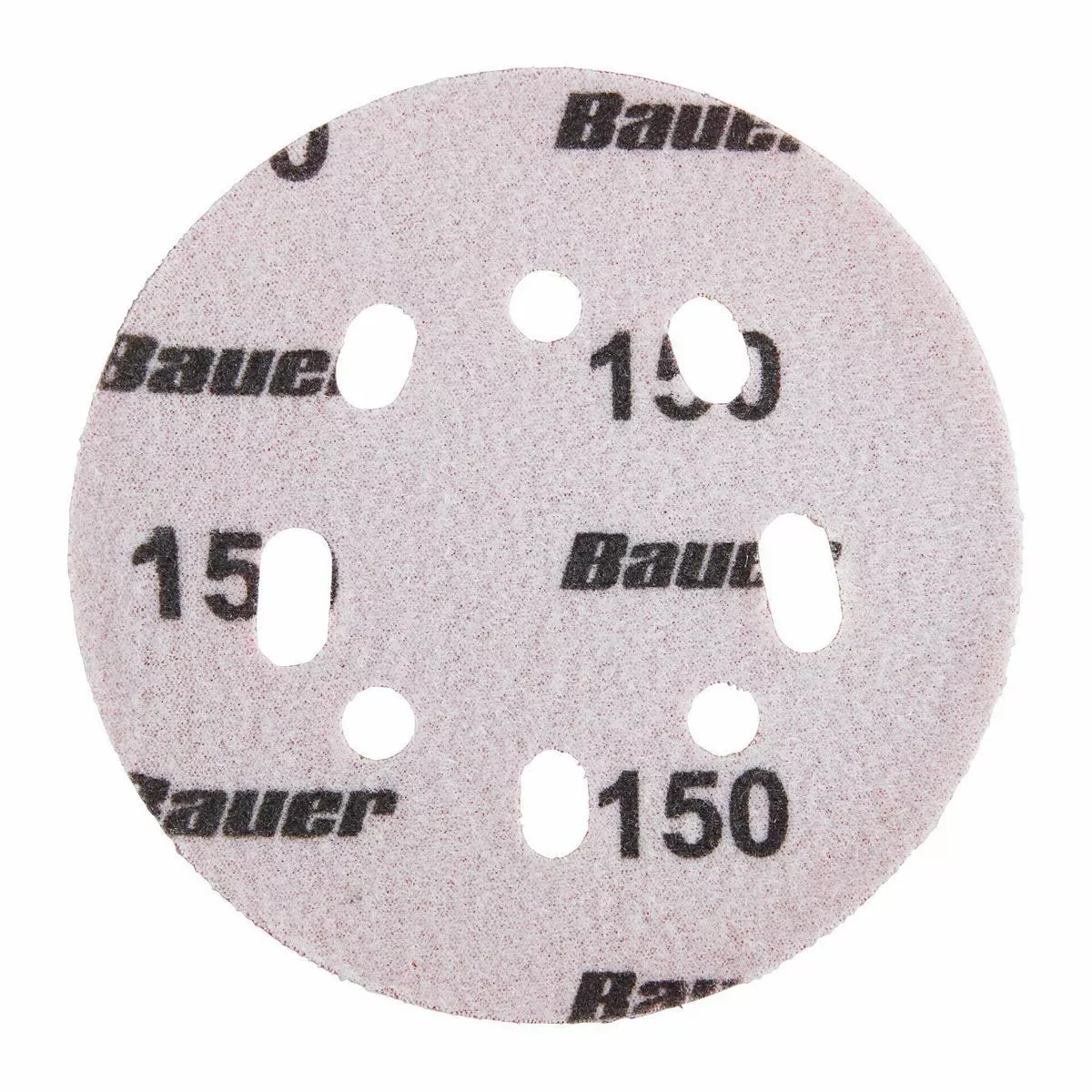 BAUER 5 in. 150 Grit Hook and Loop Universal Pattern Sanding Discs, 5 Pk. 3 BAUER 5 in. 150 Grit Hook and Loop Universal Pattern Sanding Discs, 5 Pk. - Image 3