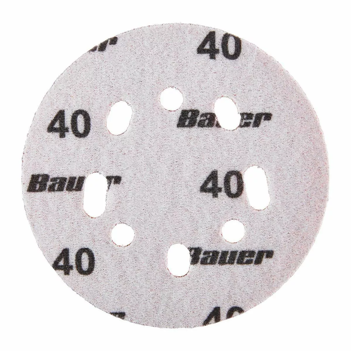 BAUER 5 in. 40 Grit Hook and Loop Universal Pattern Sanding Discs, 50 Pk. 3 BAUER 5 in. 40 Grit Hook and Loop Universal Pattern Sanding Discs, 50 Pk. - Image 3