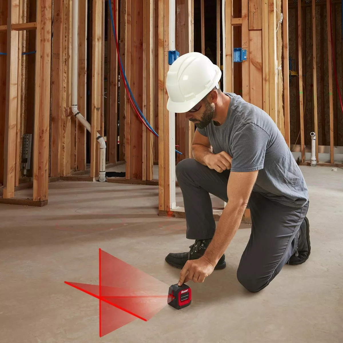 BAUER 30 ft. Self-Leveling Cross Line Laser Level 10 BAUER 30 ft. Self-Leveling Cross Line Laser Level - Image 10