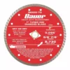 BAUER 7 in. Turbo Rim Wet or Dry Cut Diamond Saw Blade