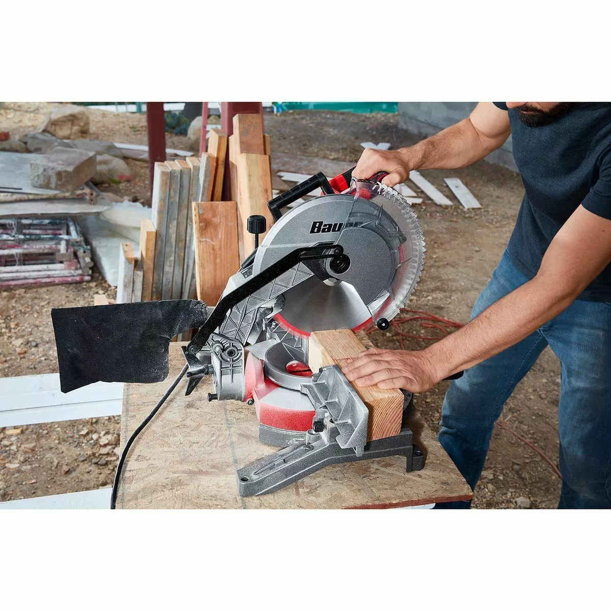 BAUER 12 in. Single-Bevel Compound Miter Saw 11 BAUER 12 in. Single-Bevel Compound Miter Saw - Image 11