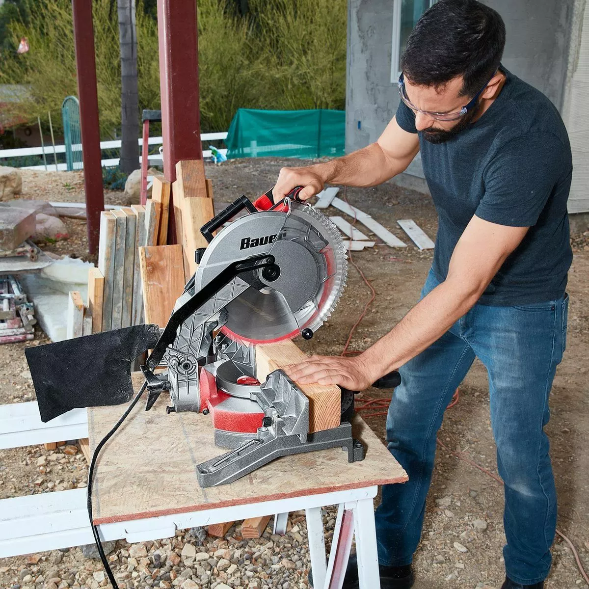 BAUER 12 in. Single-Bevel Compound Miter Saw 12 BAUER 12 in. Single-Bevel Compound Miter Saw - Image 12