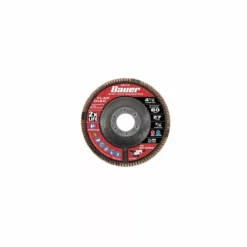 BAUER 4-1/2 in. x 7/8 in. 80-Grit Type 27 Flap Disc with Fiberglass Backing and Zirconia Grain