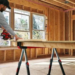 BAUER 32 in. Steel Adjustable Sawhorse, 1300 lb. Capacity 17 BAUER 32 in. Steel Adjustable Sawhorse, 1300 lb. Capacity -Bauer Popular Store 57807 W10