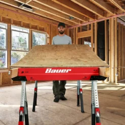 BAUER 32 in. Steel Adjustable Sawhorse, 1300 lb. Capacity 15 BAUER 32 in. Steel Adjustable Sawhorse, 1300 lb. Capacity -Bauer Popular Store 57807 W8