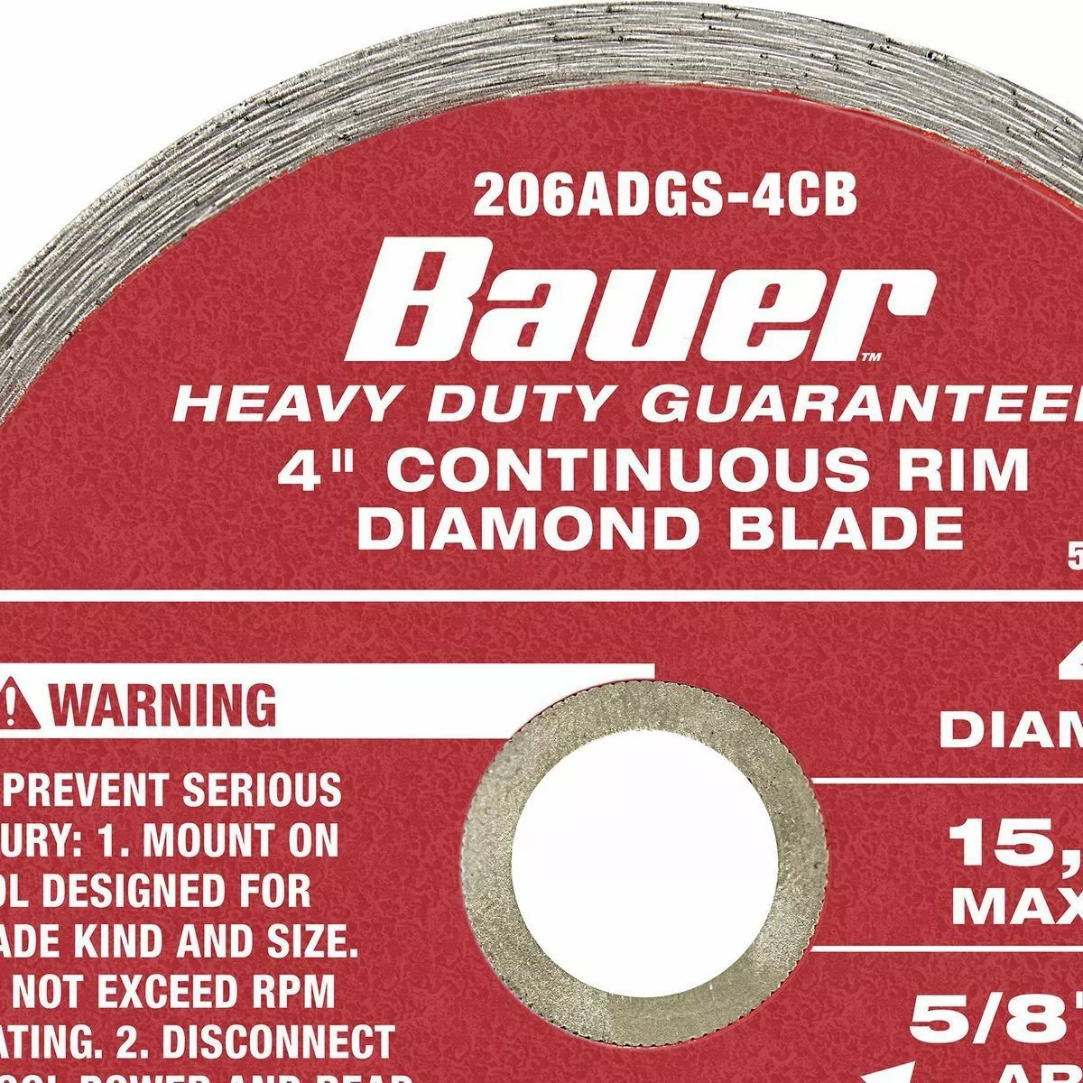 BAUER 4 in. Assorted Diamond Blades, 3 Pc. 6 BAUER 4 in. Assorted Diamond Blades, 3 Pc. - Image 6