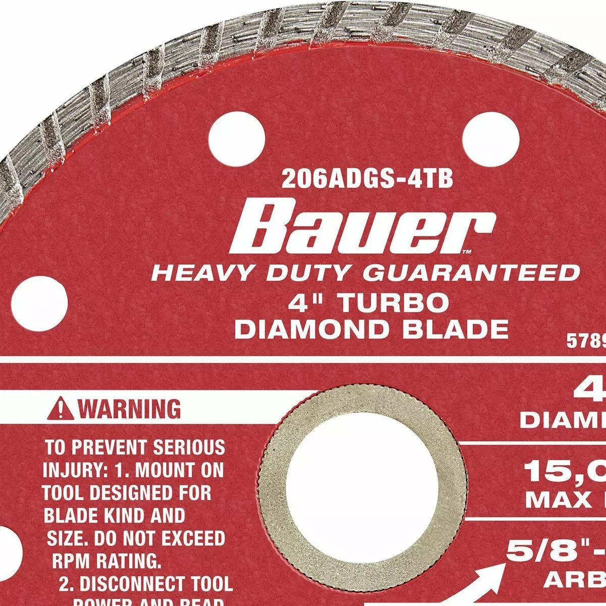 BAUER 4 in. Assorted Diamond Blades, 3 Pc. 7 BAUER 4 in. Assorted Diamond Blades, 3 Pc. - Image 7
