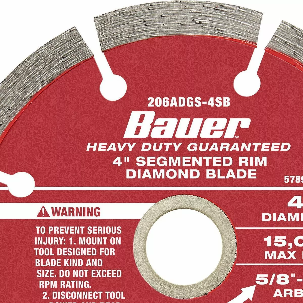BAUER 4 in. Assorted Diamond Blades, 3 Pc. 8 BAUER 4 in. Assorted Diamond Blades, 3 Pc. - Image 8