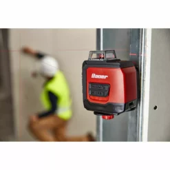 BAUER 50 ft. Self-Leveling 360° Horizontal Cross Line Laser Level -Bauer Popular Store 57933 W9