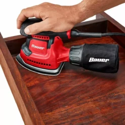 BAUER 1.2 Amp Corner/Detail Sander with Sealed On/Off Switch -Bauer Popular Store 57946 W9