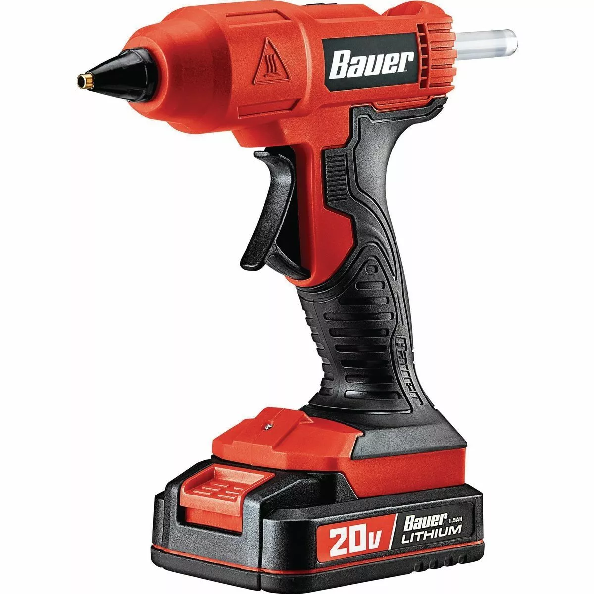 BAUER 20V Cordless Full Sized Glue Gun - Tool Only 1 BAUER 20V Cordless Full Sized Glue Gun - Tool Only