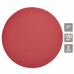 BAUER 7 in. 150 Grit Hook and Loop Sanding Discs, 3 Pk. 6 BAUER 7 in. 150 Grit Hook and Loop Sanding Discs, 3 Pk. -Bauer Popular Store 58040 W21