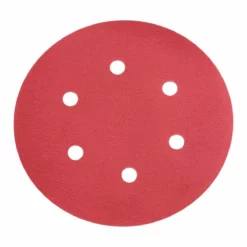 BAUER 6 in. 1000 Grit Hook and Loop 6-Hole Pattern Sanding Discs 5 Pk.