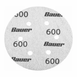 BAUER 6 in. 600 Grit Hook and Loop 6-Hole Pattern Sanding Discs 5 Pk. 7 BAUER 6 in. 600 Grit Hook and Loop 6-Hole Pattern Sanding Discs 5 Pk. -Bauer Popular Store 58289 W4