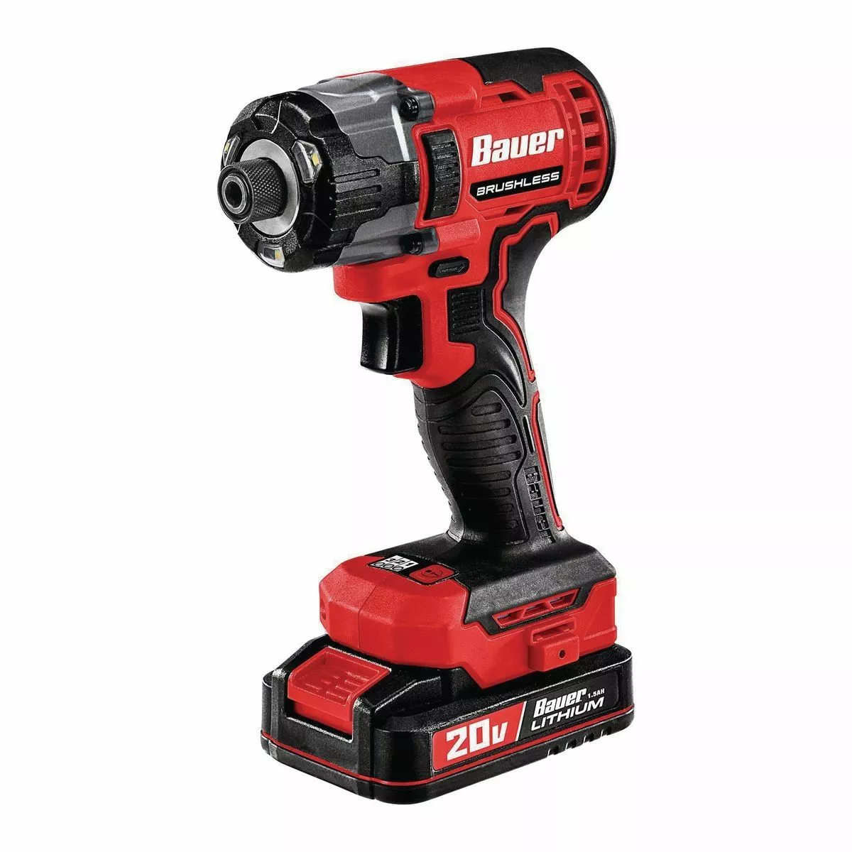 BAUER 20V Brushless Cordless 1/4 in. 3 Speed Hex Impact Driver - Tool Only 4 BAUER 20V Brushless Cordless 1/4 in. 3 Speed Hex Impact Driver - Tool Only - Image 4