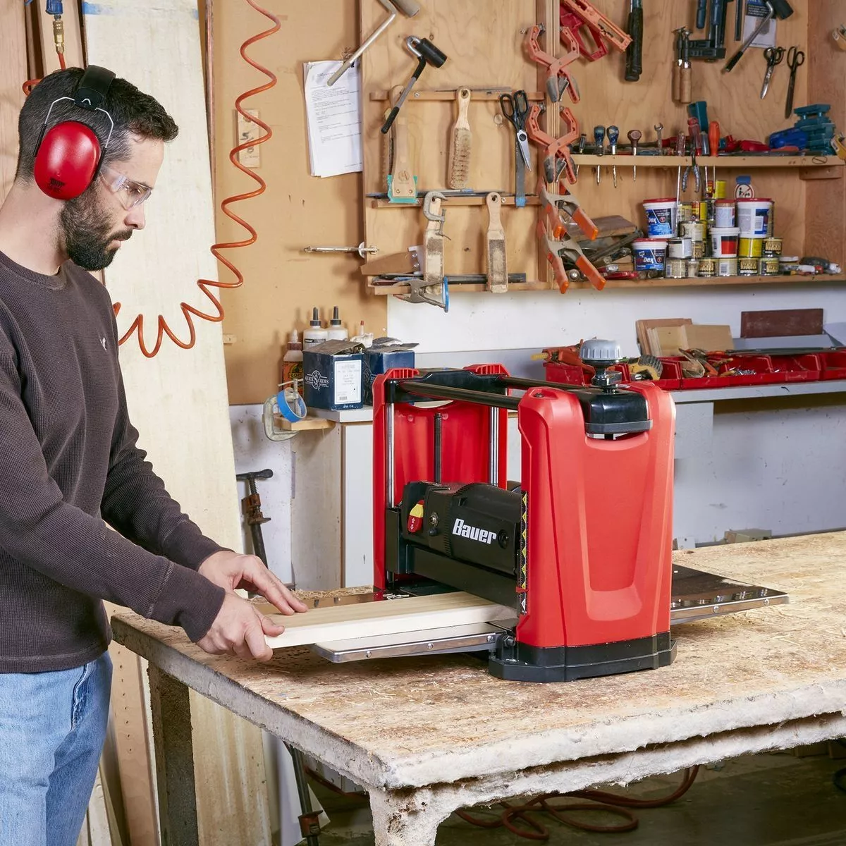 BAUER 15 Amp 12-1/2 in. Portable Thickness Planer 3 BAUER 15 Amp 12-1/2 in. Portable Thickness Planer - Image 3